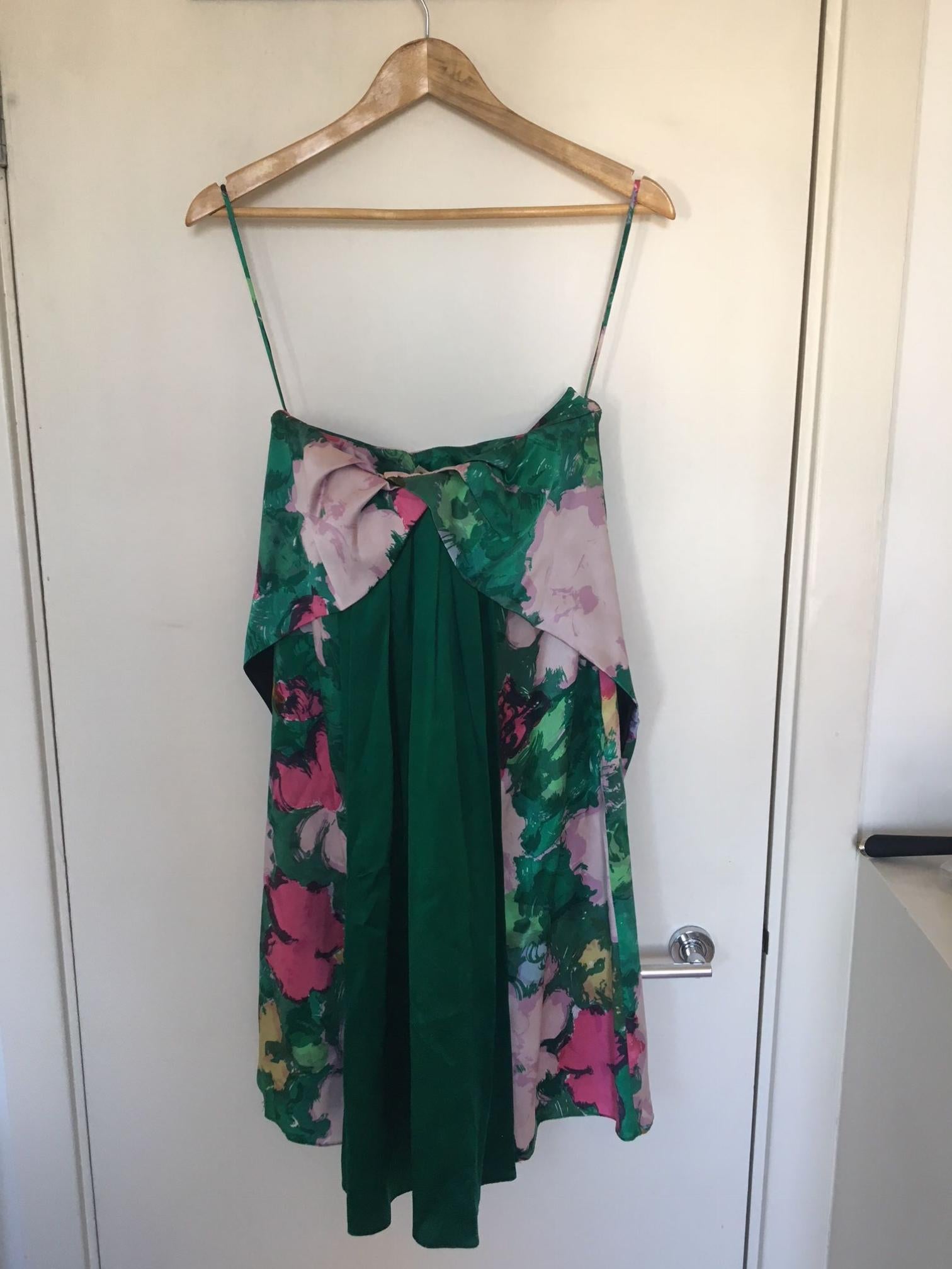 Balenciaga printed silk dress