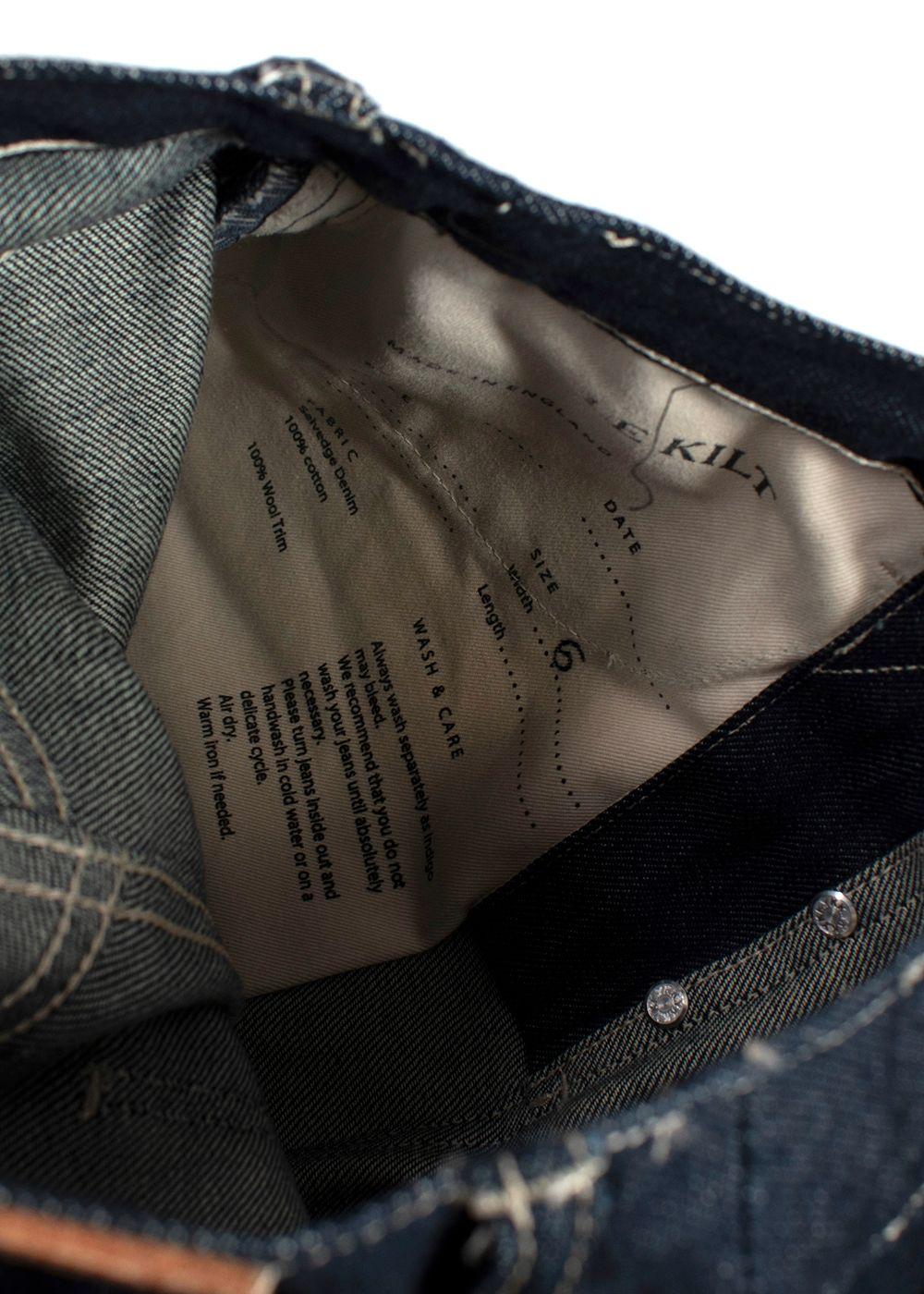 Le Kilt Darkwash Denim Skirt