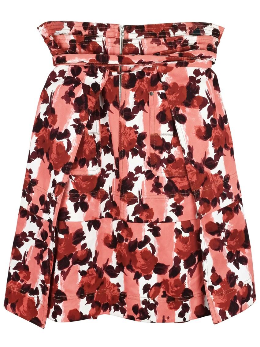 Marni Anita Floral Print Wrap Skirt