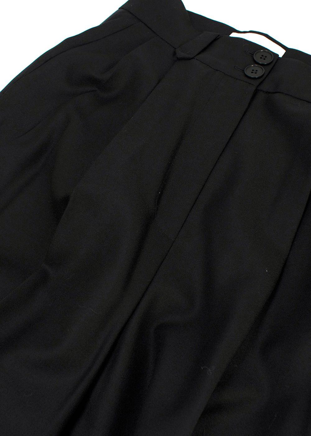 Racil Classic Black Wool Suit Trousers