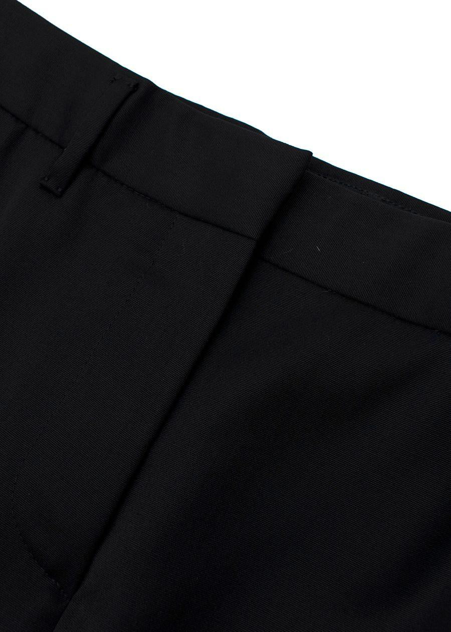 Textured Black Trousers