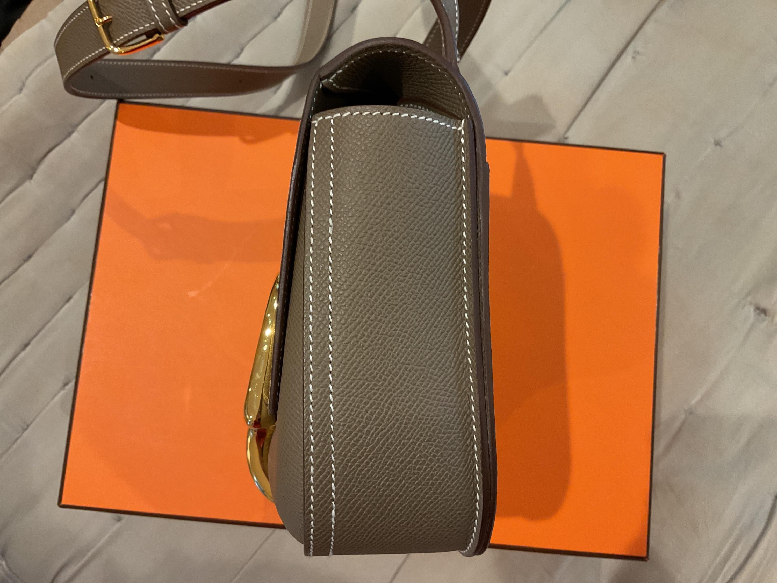 Hermes Etoupe Epsom Mini Della Cavalleria