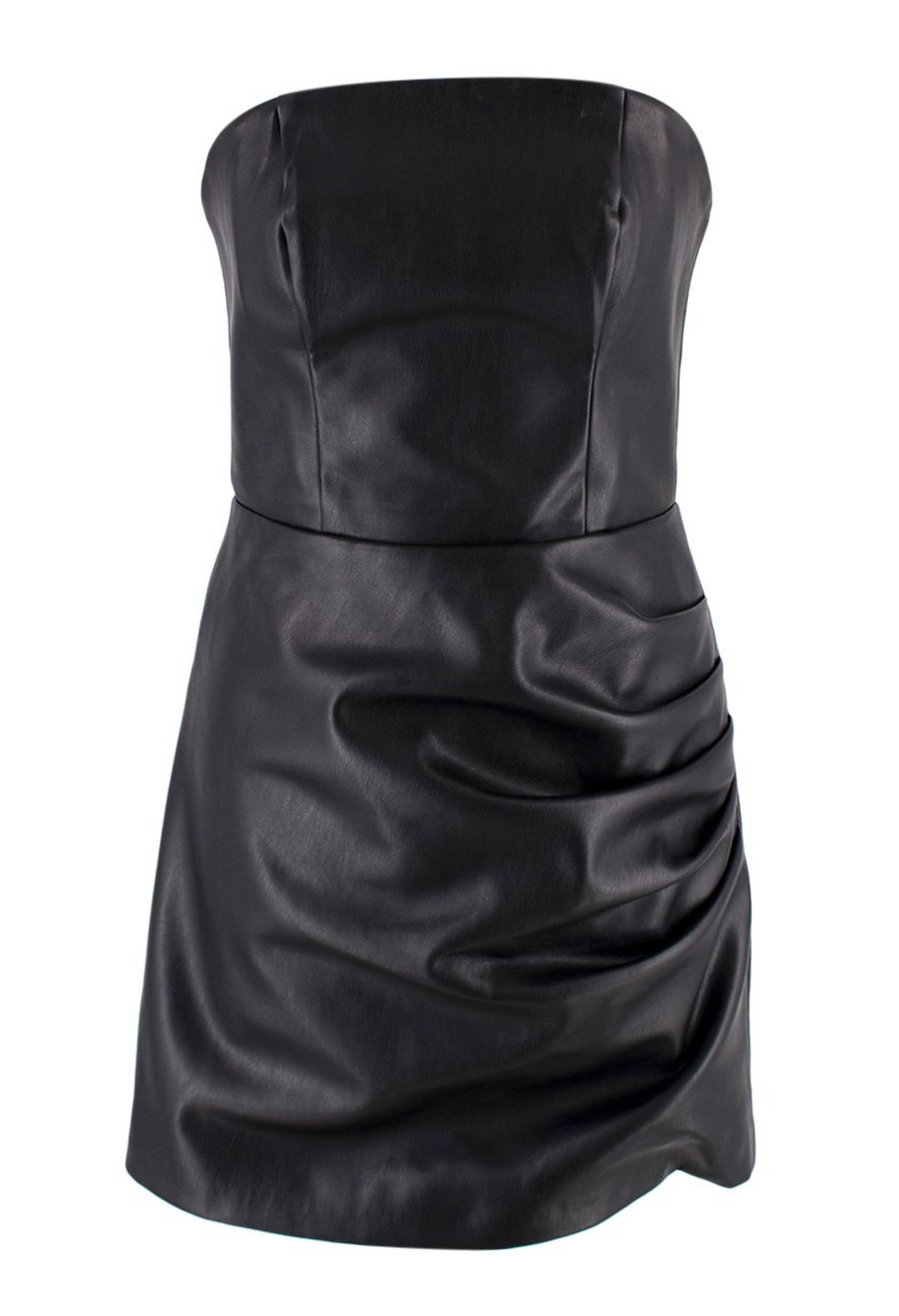 De La Vali Connie Faux Leather Mini Dress
