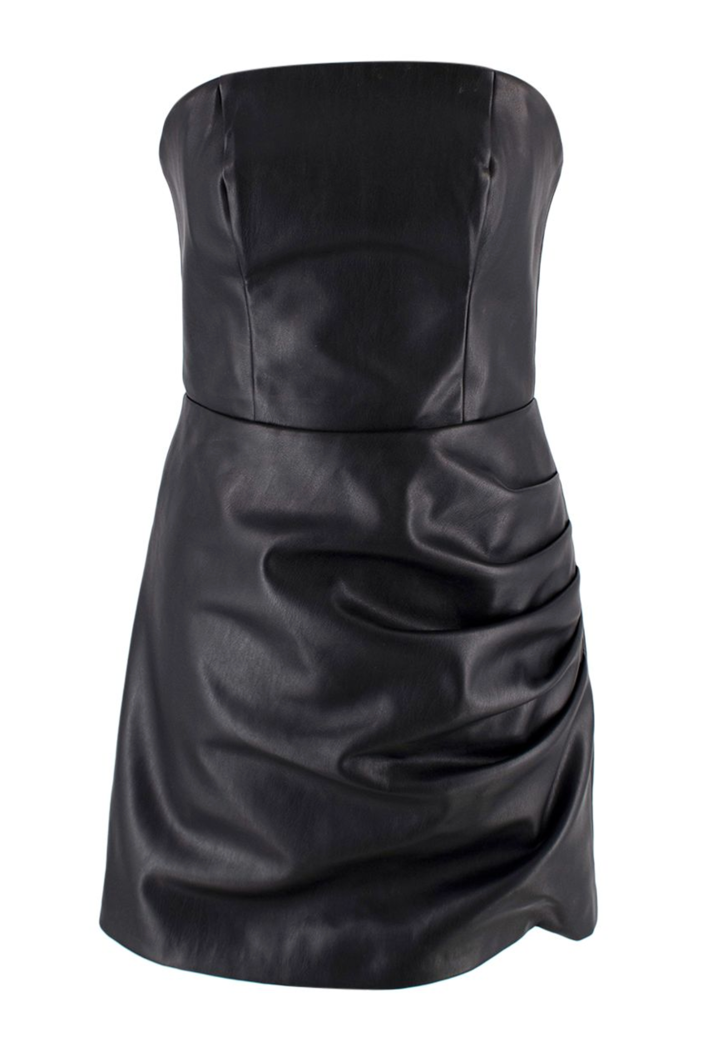 De La Vali Connie Faux Leather Mini Dress