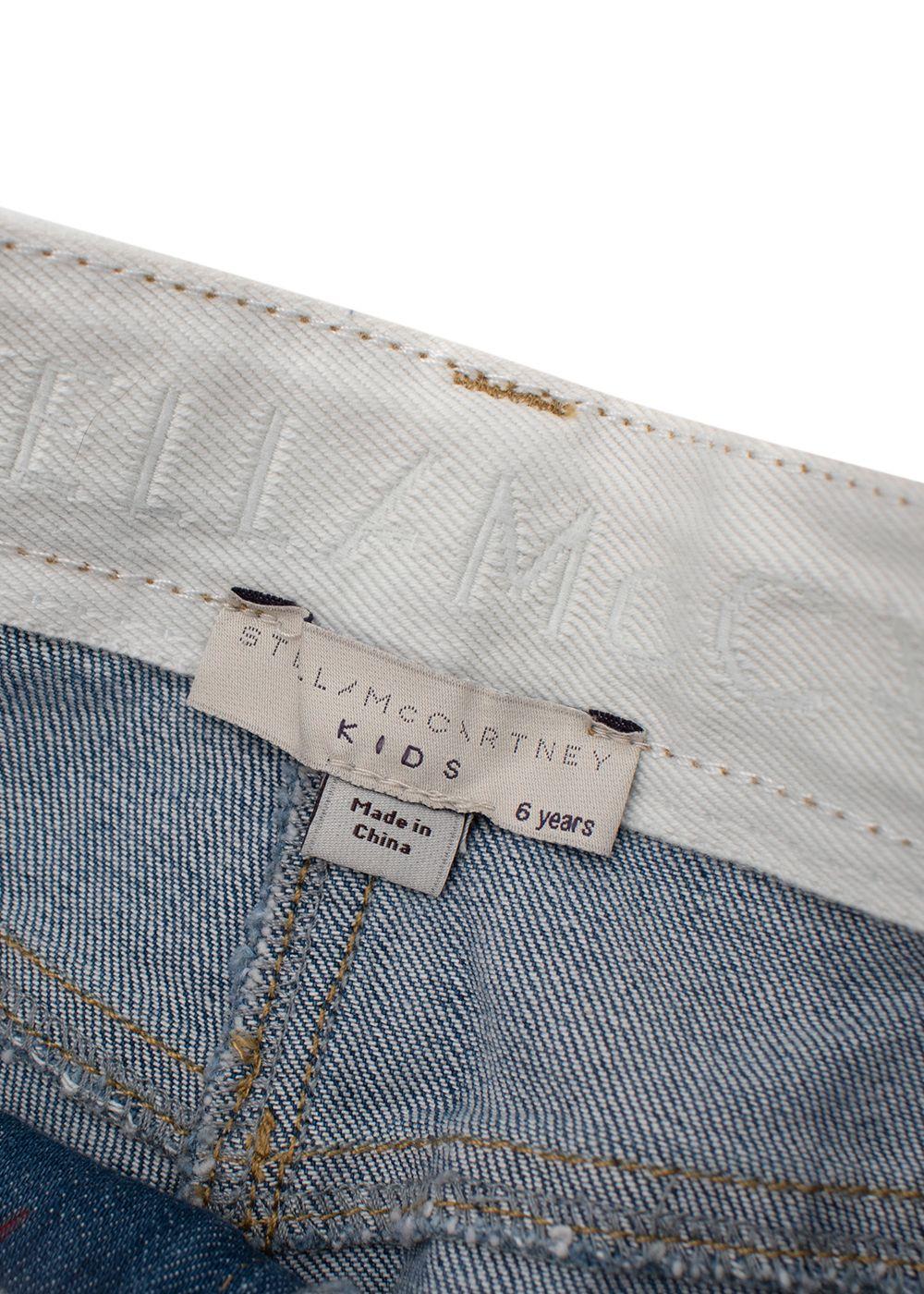 Kids 6Y Name Graffiti  Blue Wash Jeans