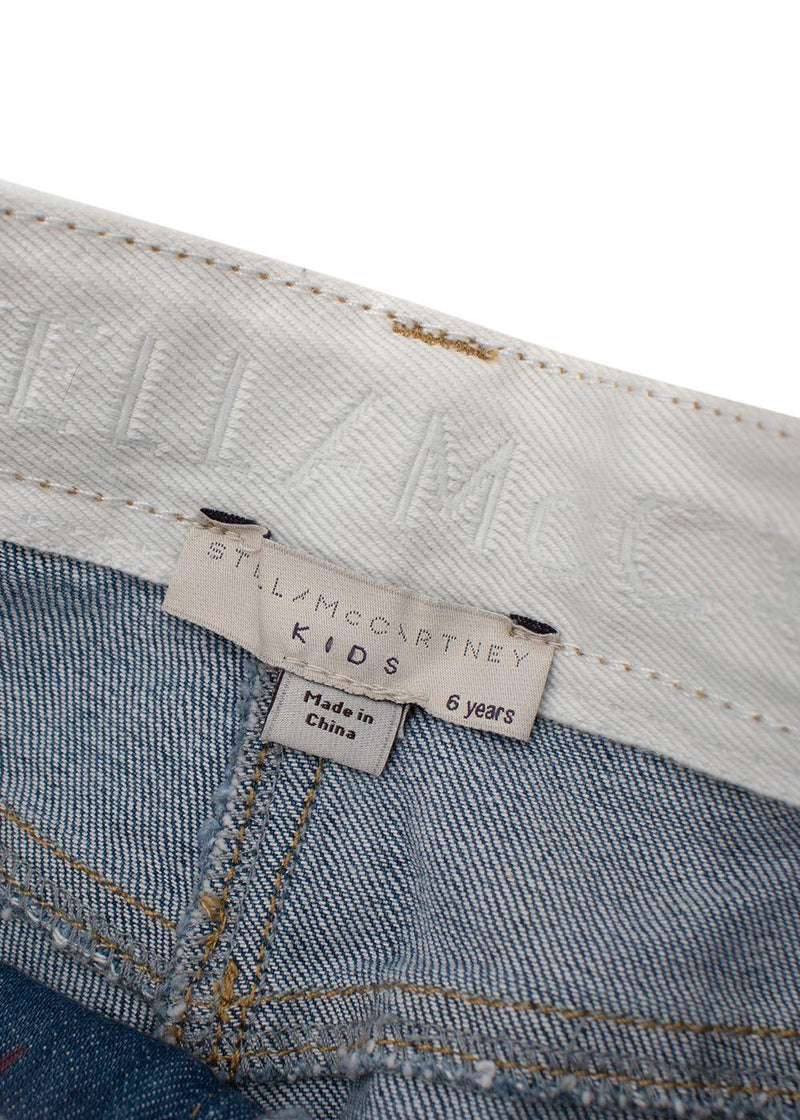 Kids 6Y Name Graffiti  Blue Wash Jeans