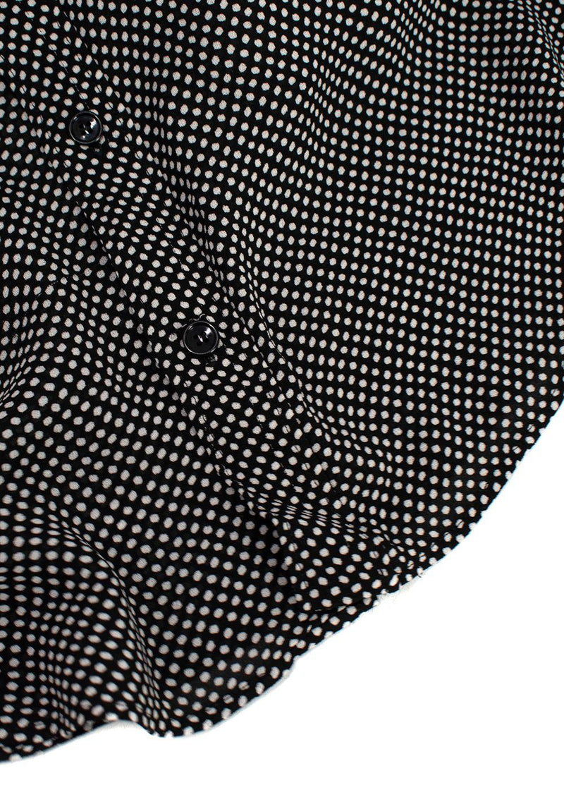 Celine Black and White Polka Dot Shirt