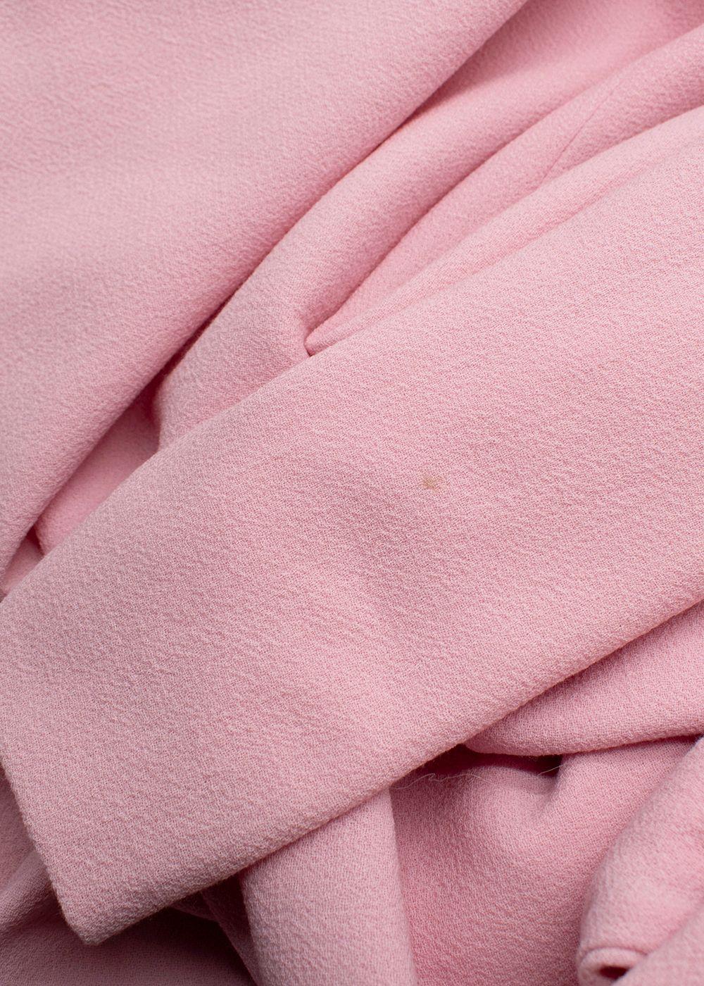 Emilia Wickstead Pink Long Sleeve Midi Dress
