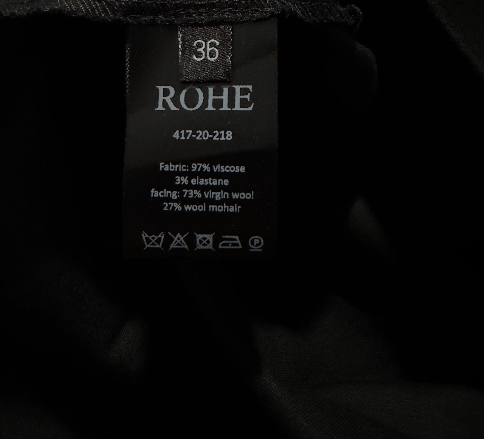 Rohe Black Wool Blend One Shoulder Top
