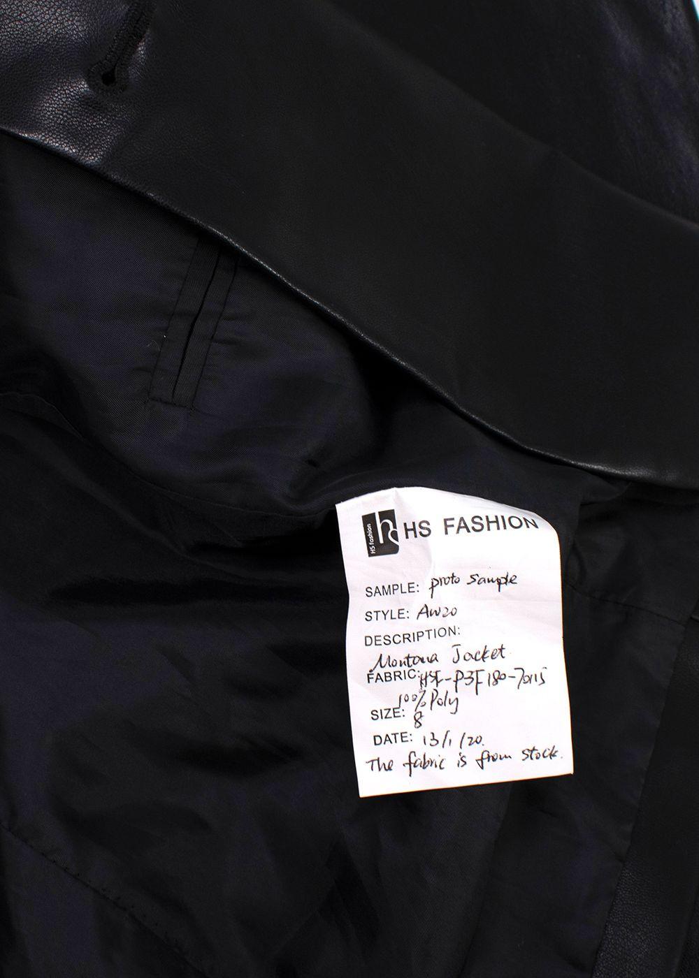 De la Vali  Montana faux leather blazer