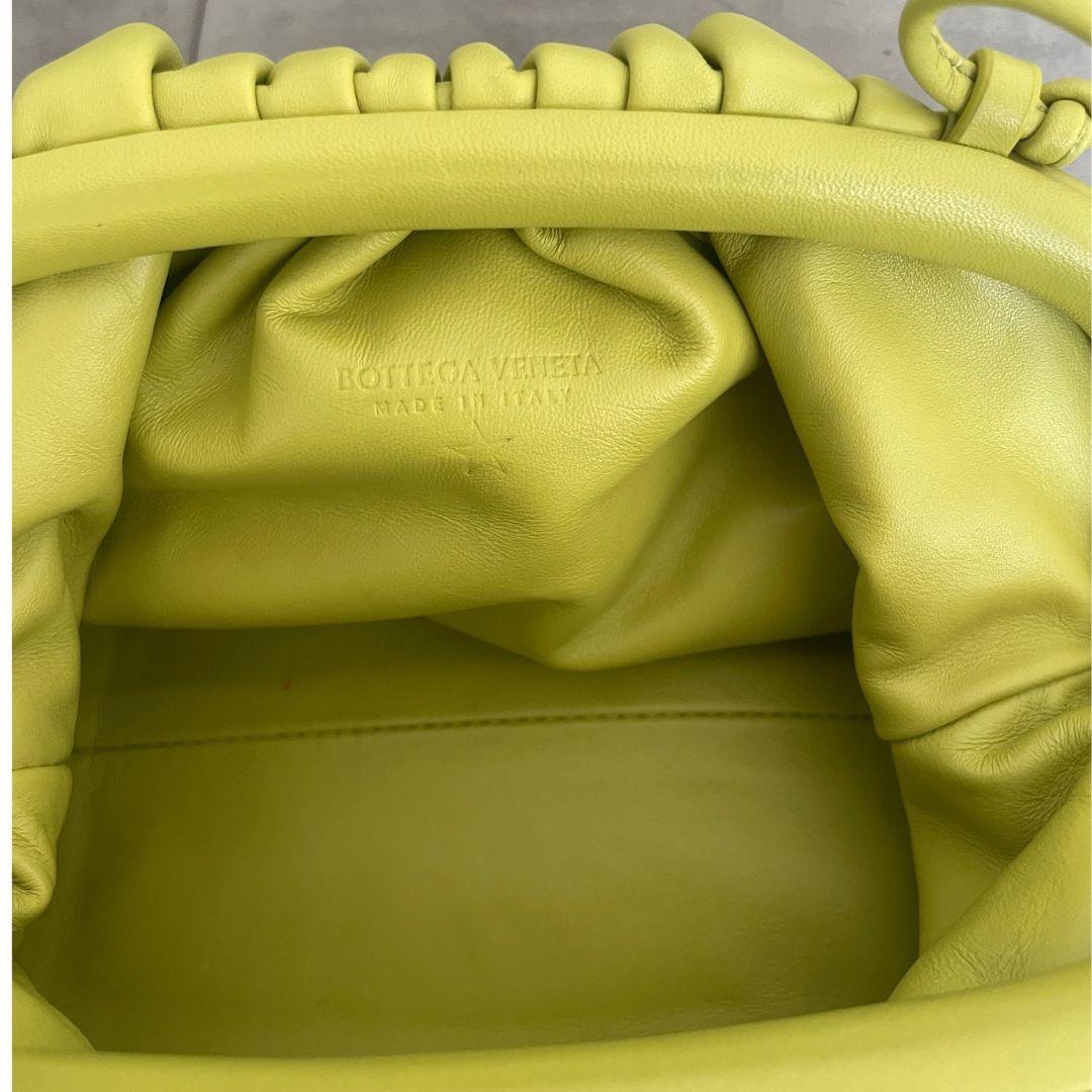 The Mini Pouch Kiwi Nappa Clutch Bag