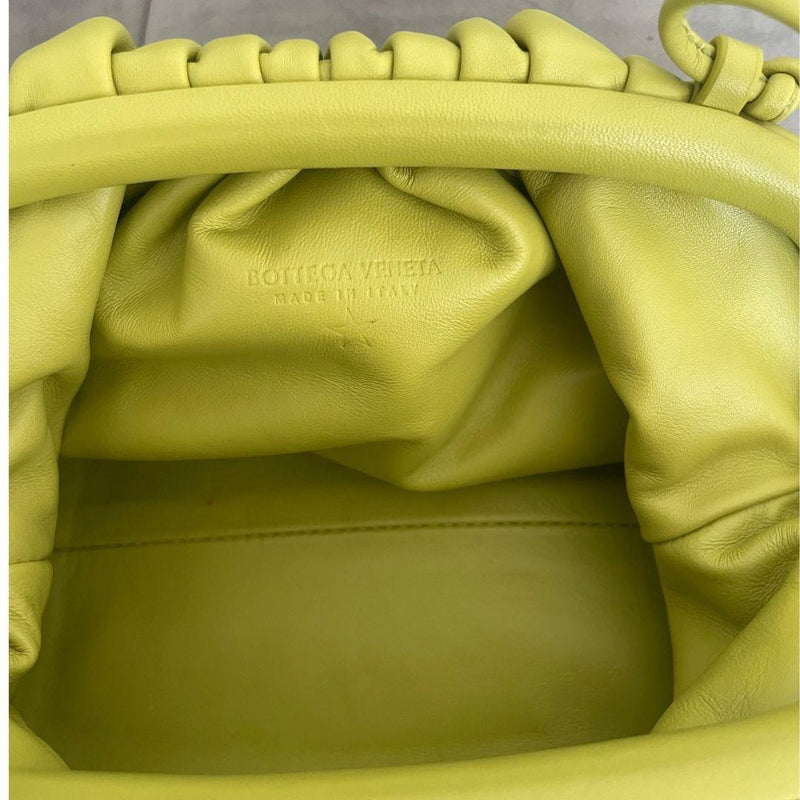 The Mini Pouch Kiwi Nappa Clutch Bag