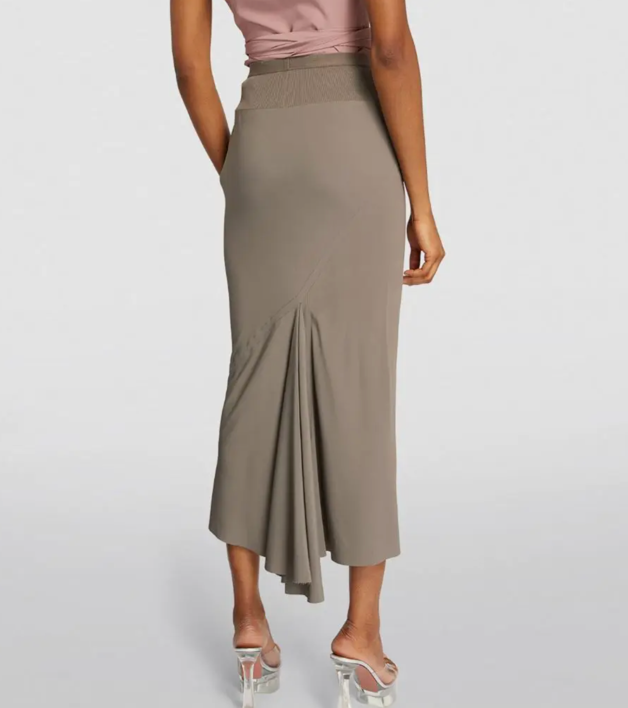 Rick Owens  Lido Midi Bias Skirt -