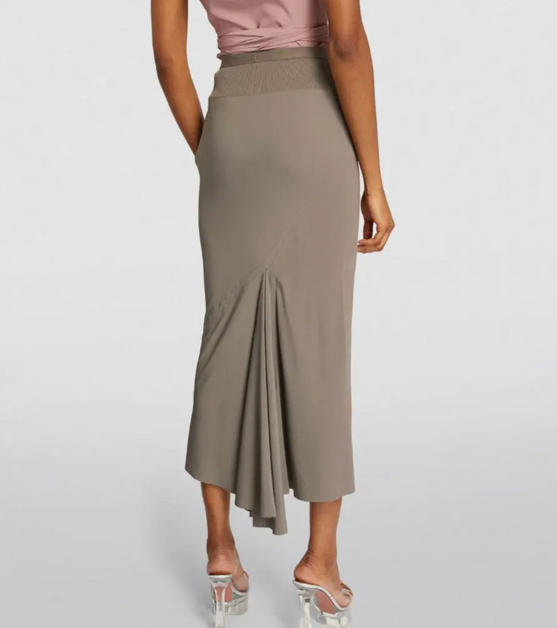 Rick Owens  Lido Midi Bias Skirt -