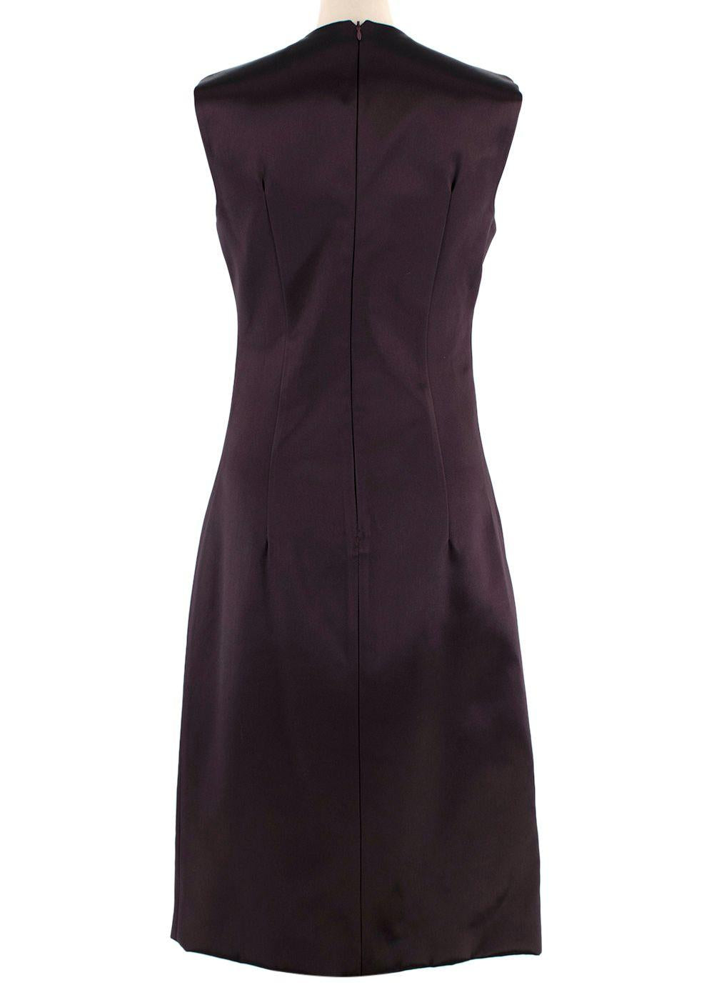 Bottega Veneta Square-neck Satin A-line Dress
