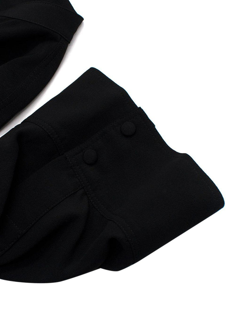 Stella McCartney Black Zip Through Silk Dress