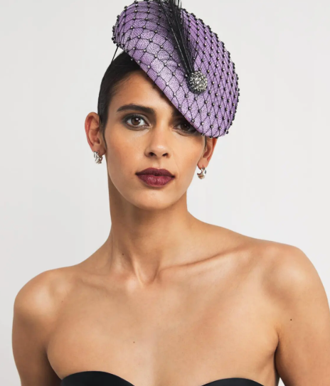 Victoria Grant Feathered Sinamay Fascinator