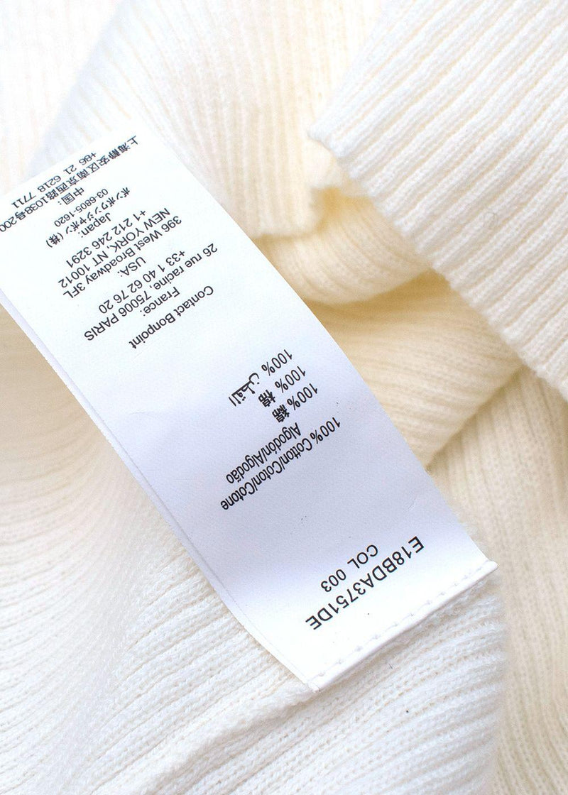 Kids 10Y Cream Ribbed Knit Vest