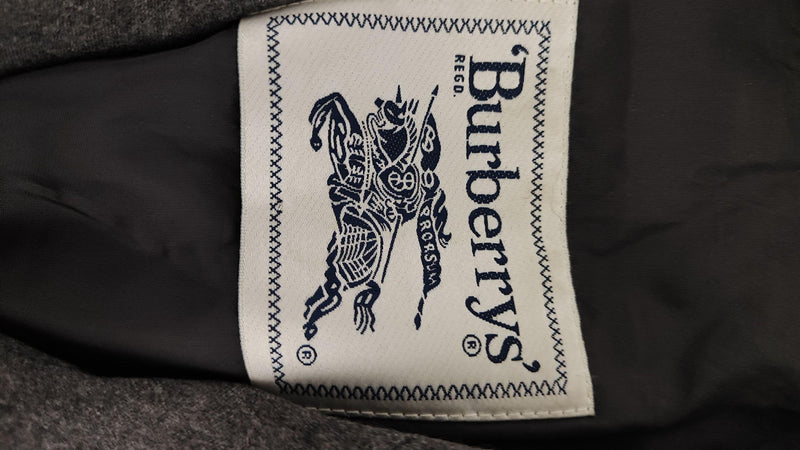Burberry Grey Vintage Wool Blazer