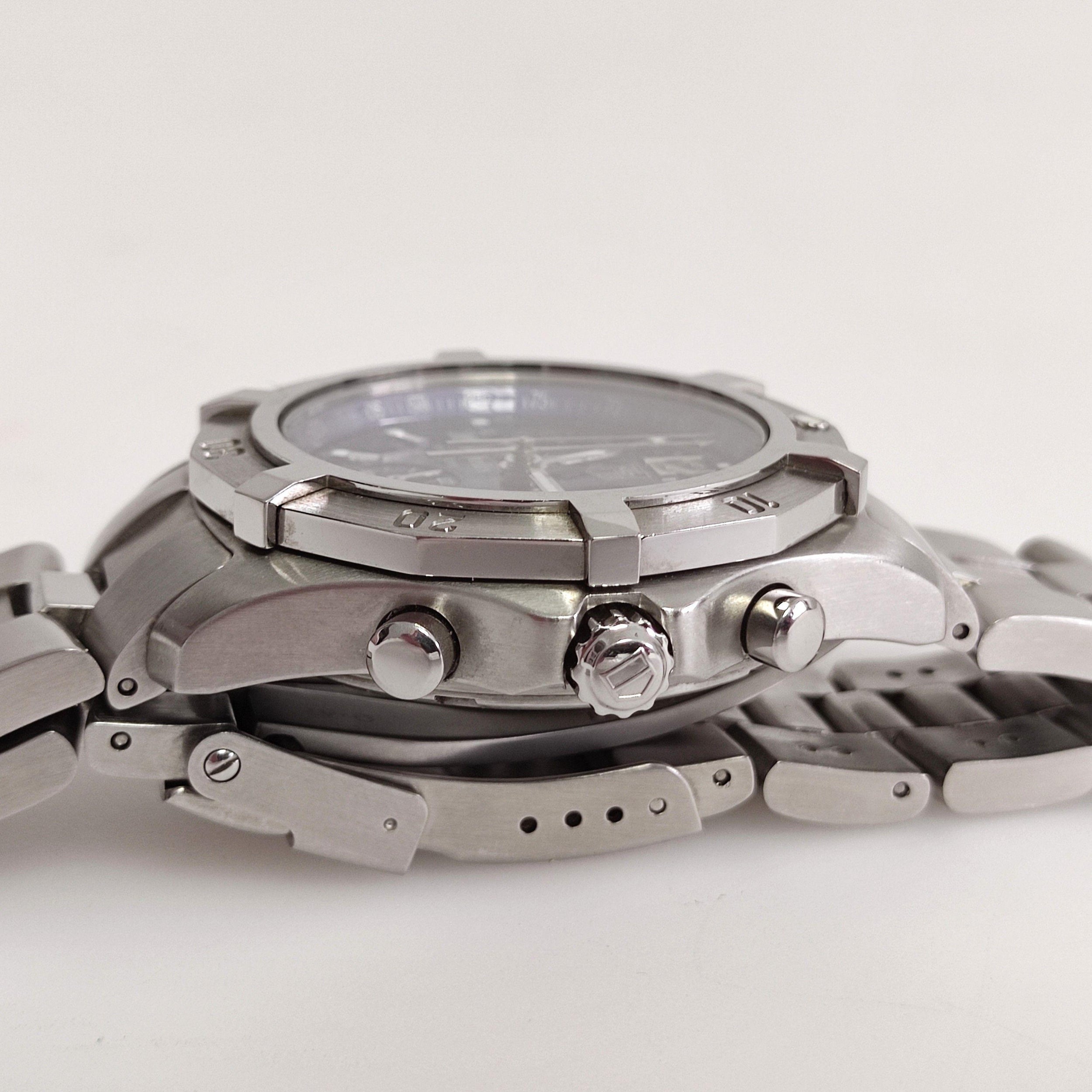 Blue ceramic & stainless steel Seychelles bracelet watch