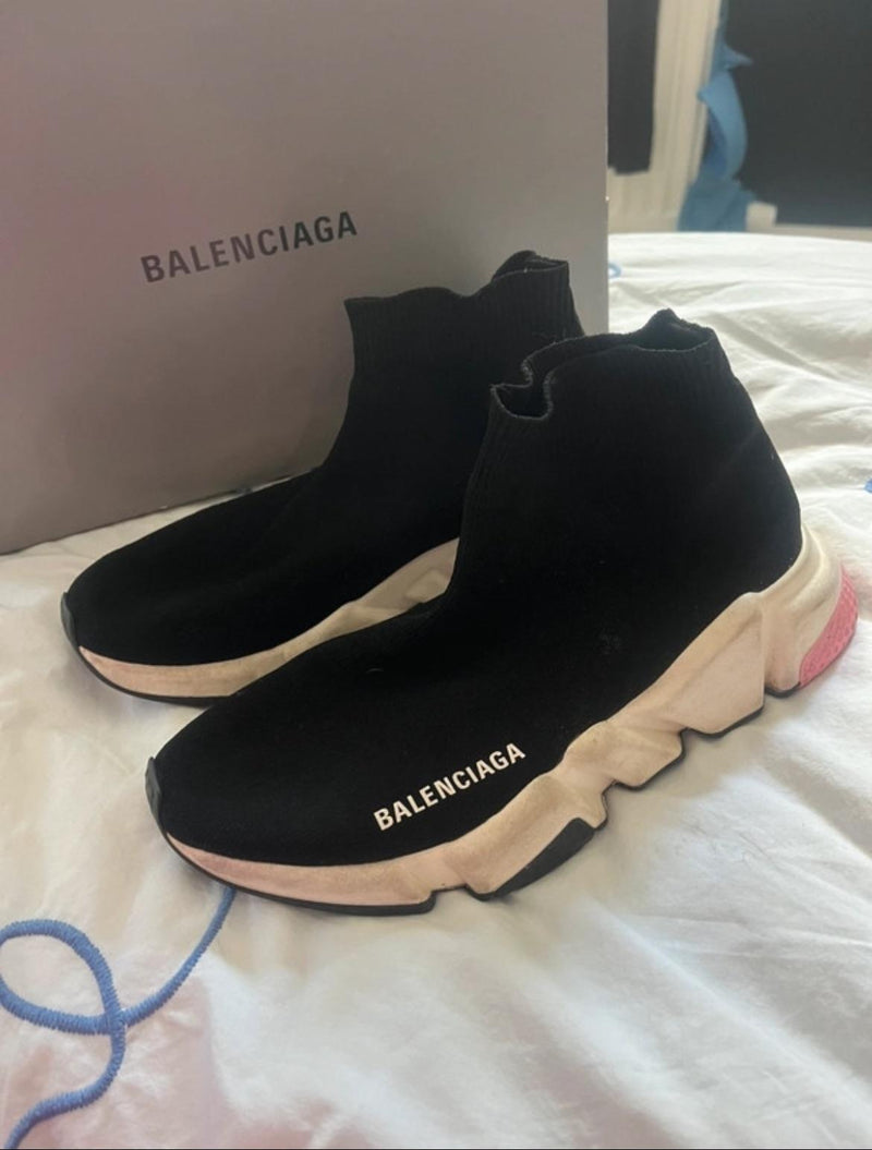 Black Speed Sock Trainers