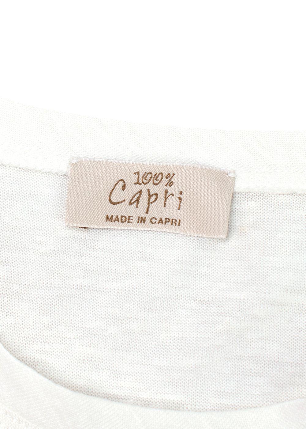100% Capri white Linen dress
