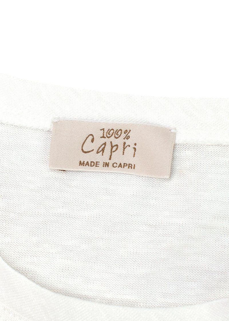 100% Capri white Linen dress