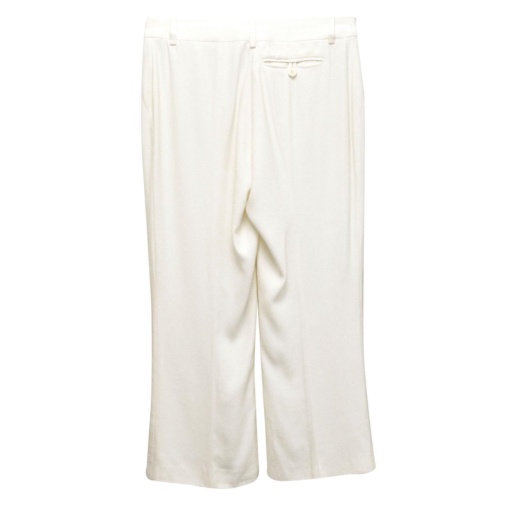Alexander McQueen White Trousers