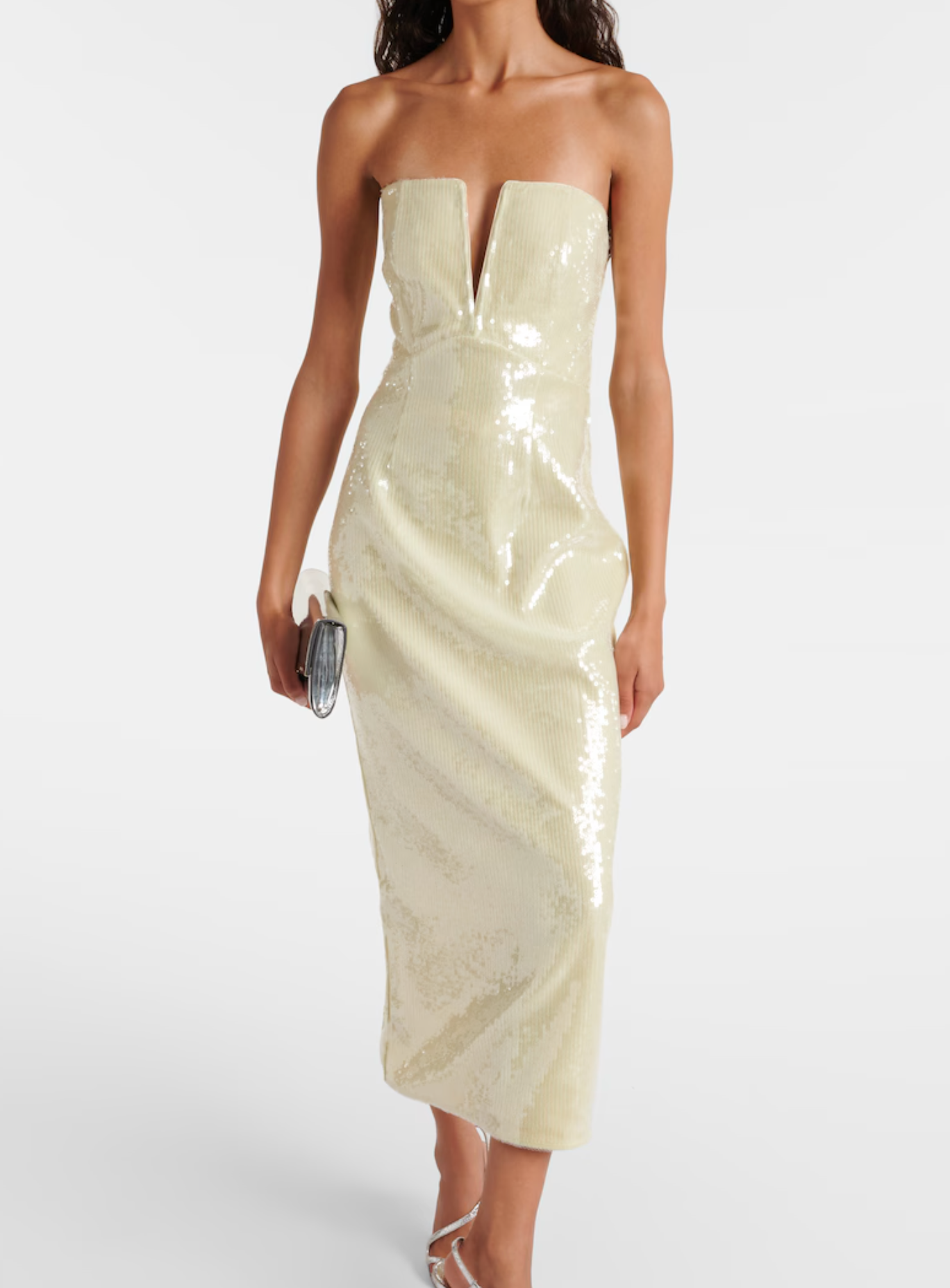 Roland Mouret Sequined Strapless Corset Dress