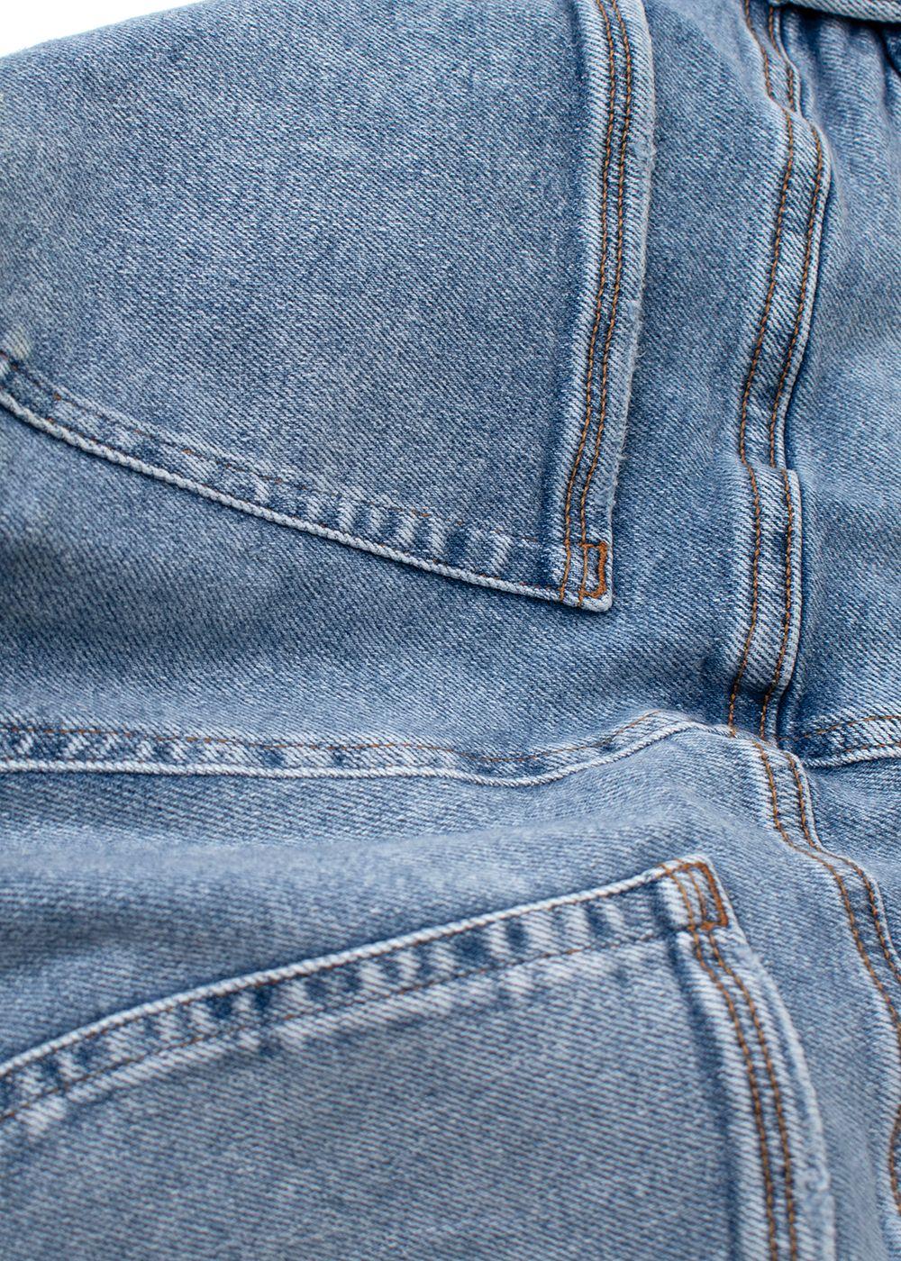 Good American Blue Light Wash Baggy Style Jeans