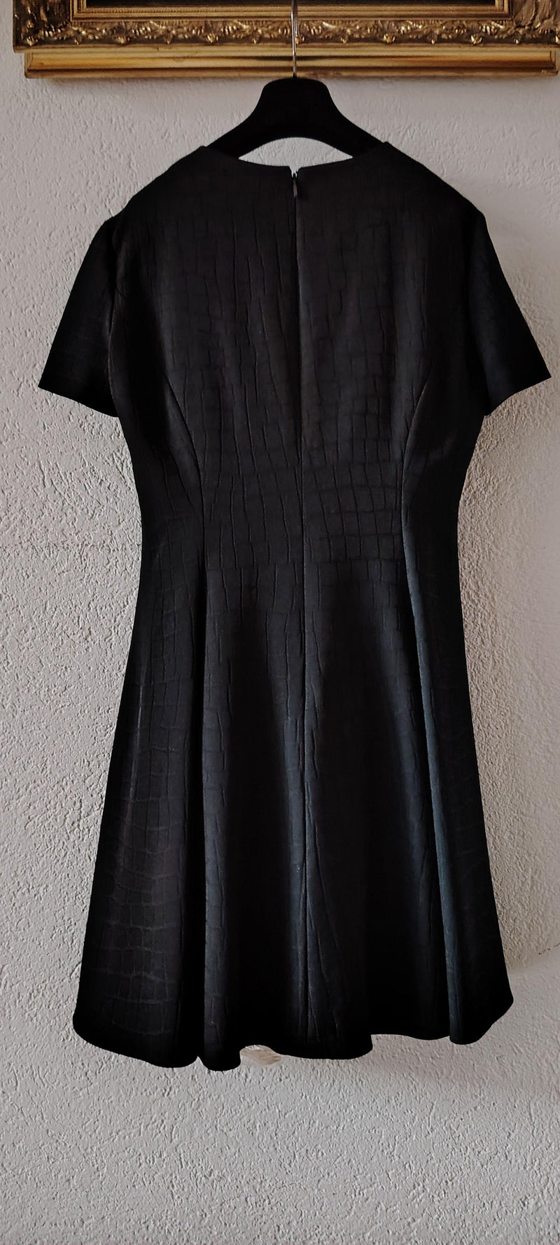 Black Virgin Wool Medusa Dress