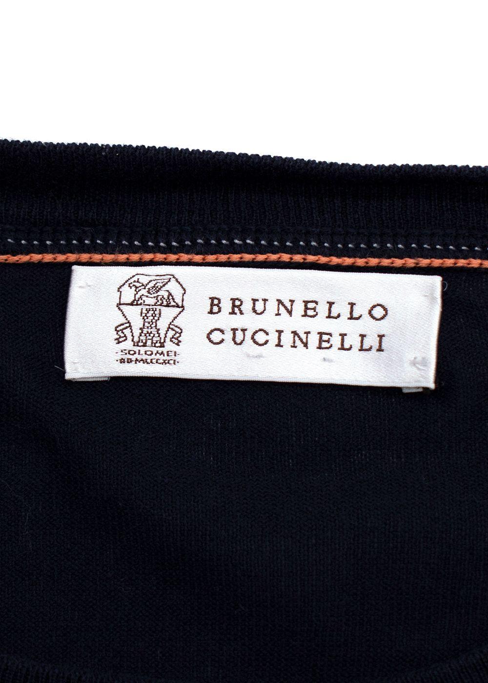 Brunello Cucinelli Navy Knit