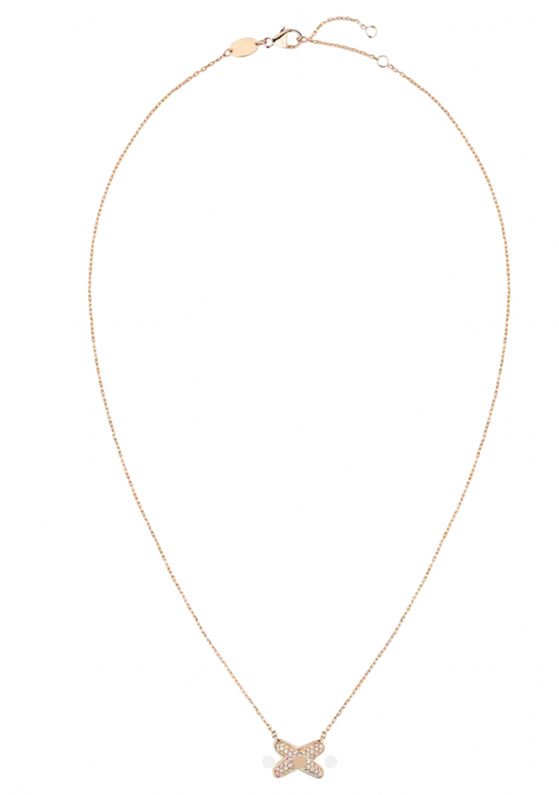 Rose Gold Jeux de liens Pendant Necklace