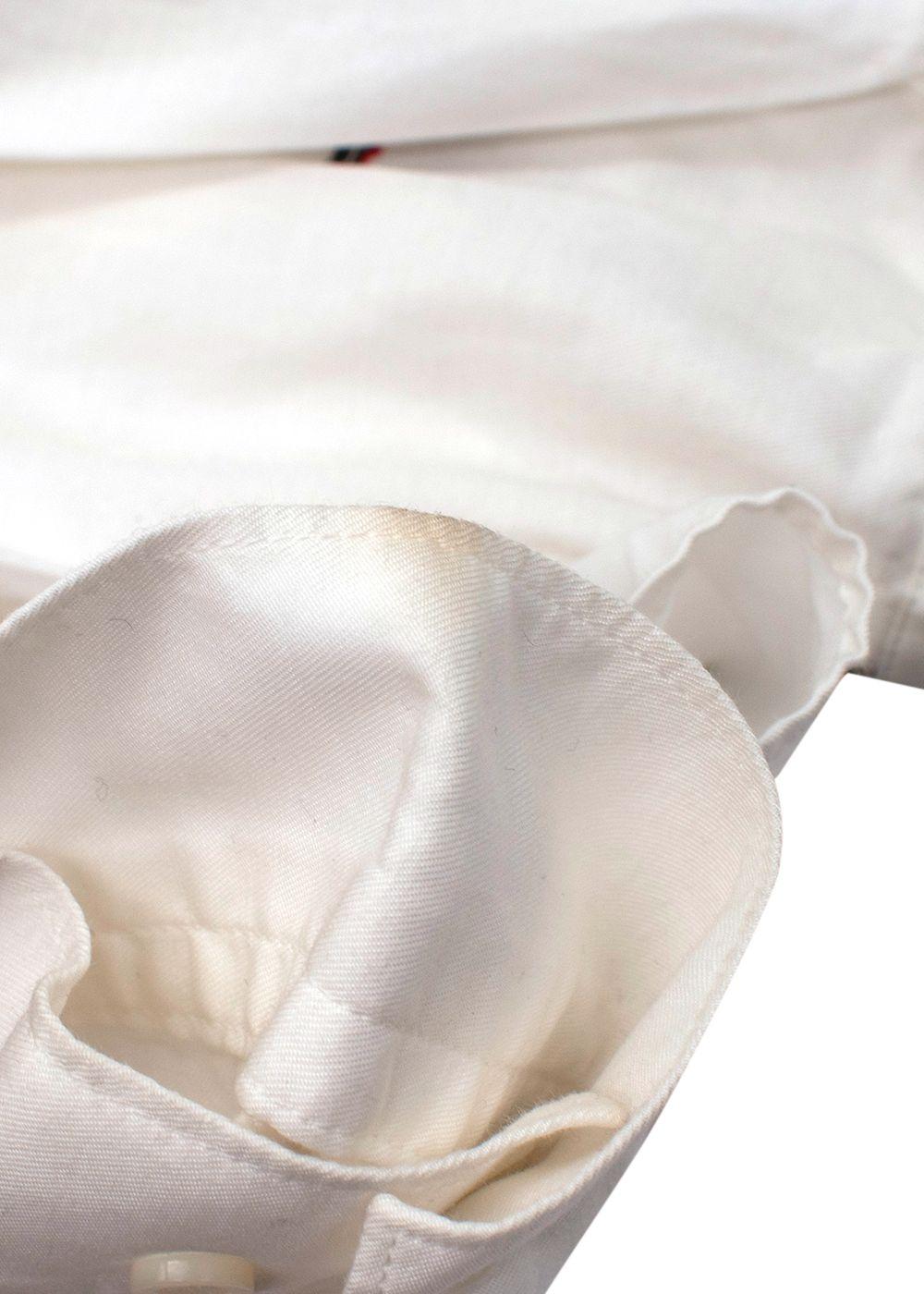 Pistol Print White Cotton Shirt