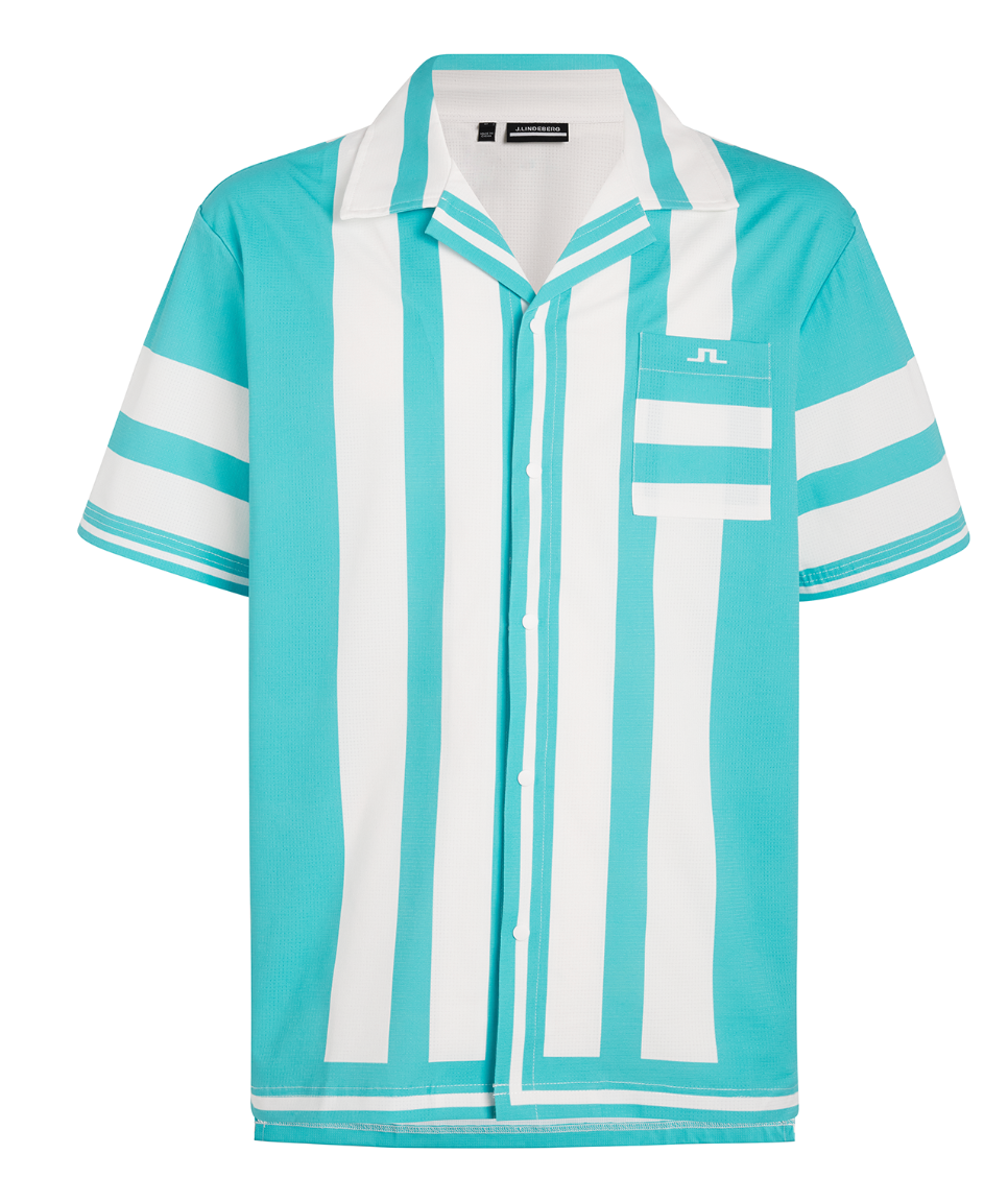 J Lindeberg Golf Will Short-Sleeve Plain Shirt
