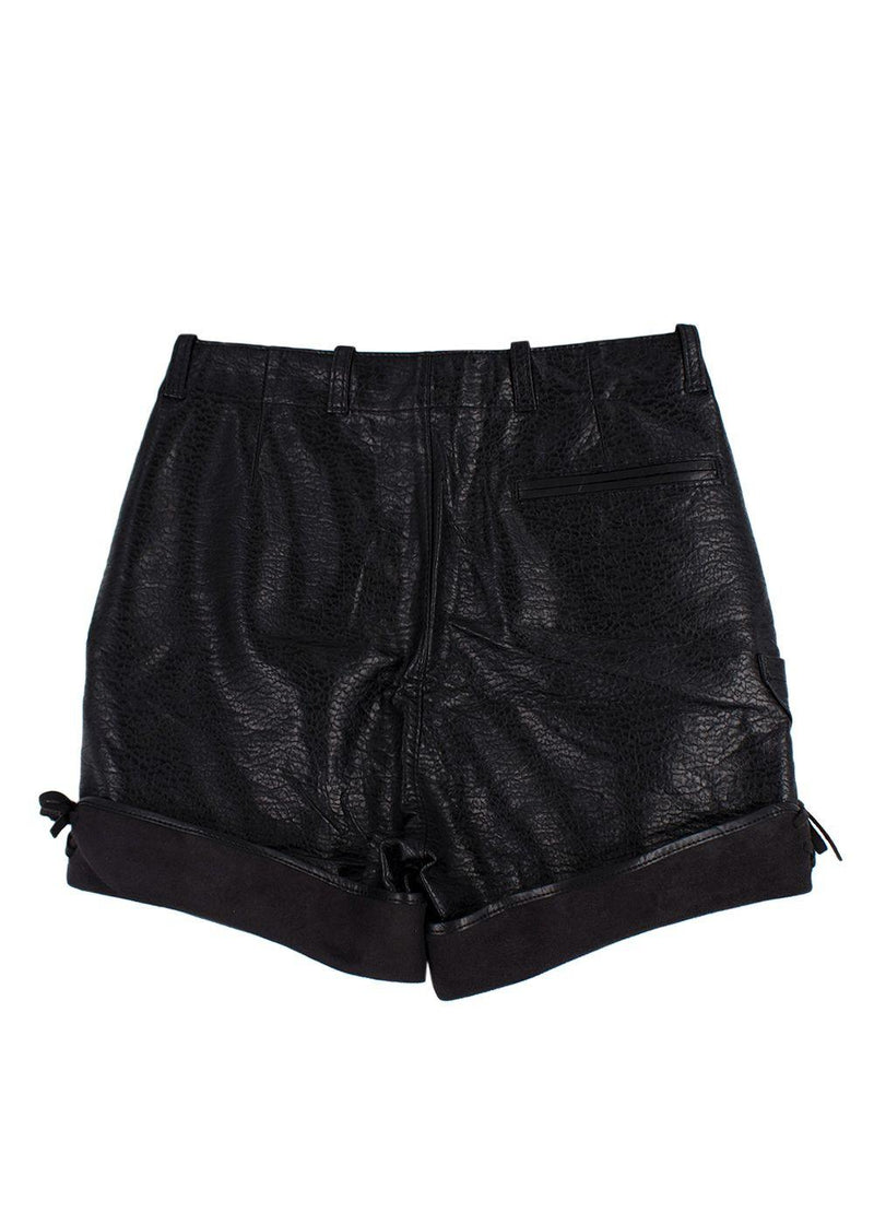 Philosophy Di Lorenzo Serafini Faux Leather Shorts