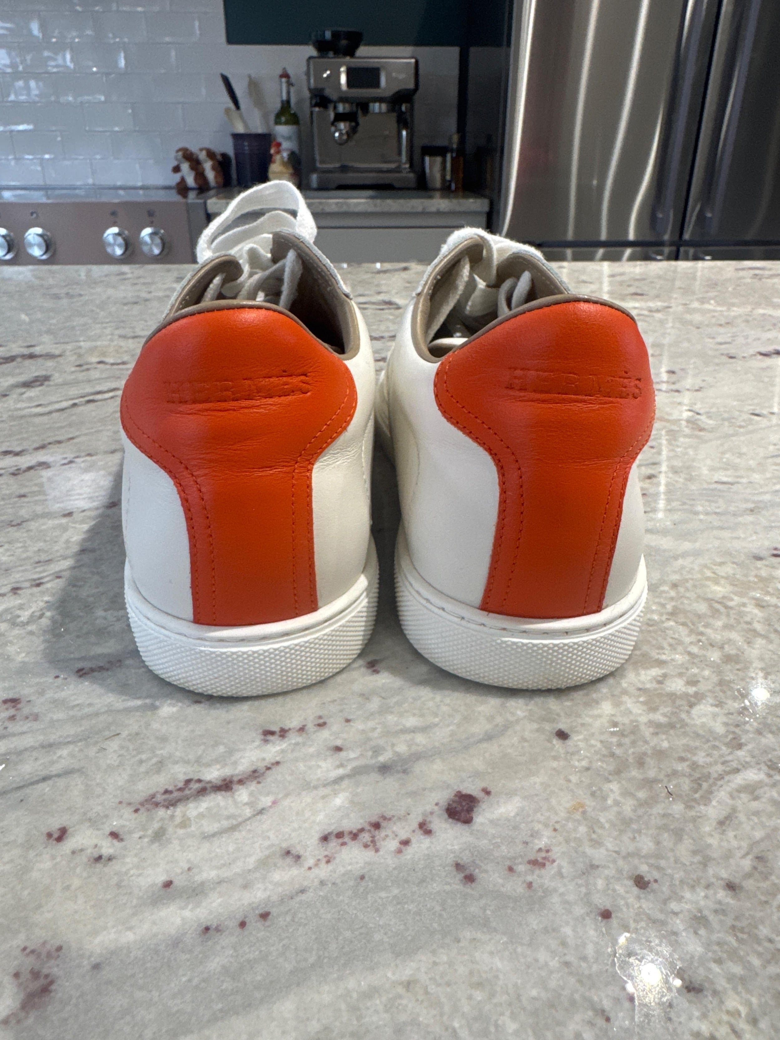Hermes White Quicker Sneaker