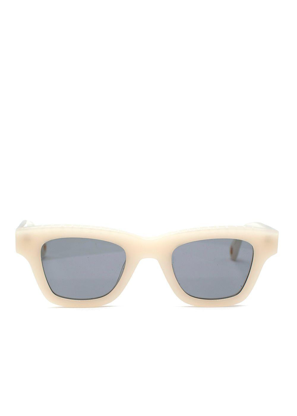 Jacquemus Cream Les Lunettes D-frame Sunglasses