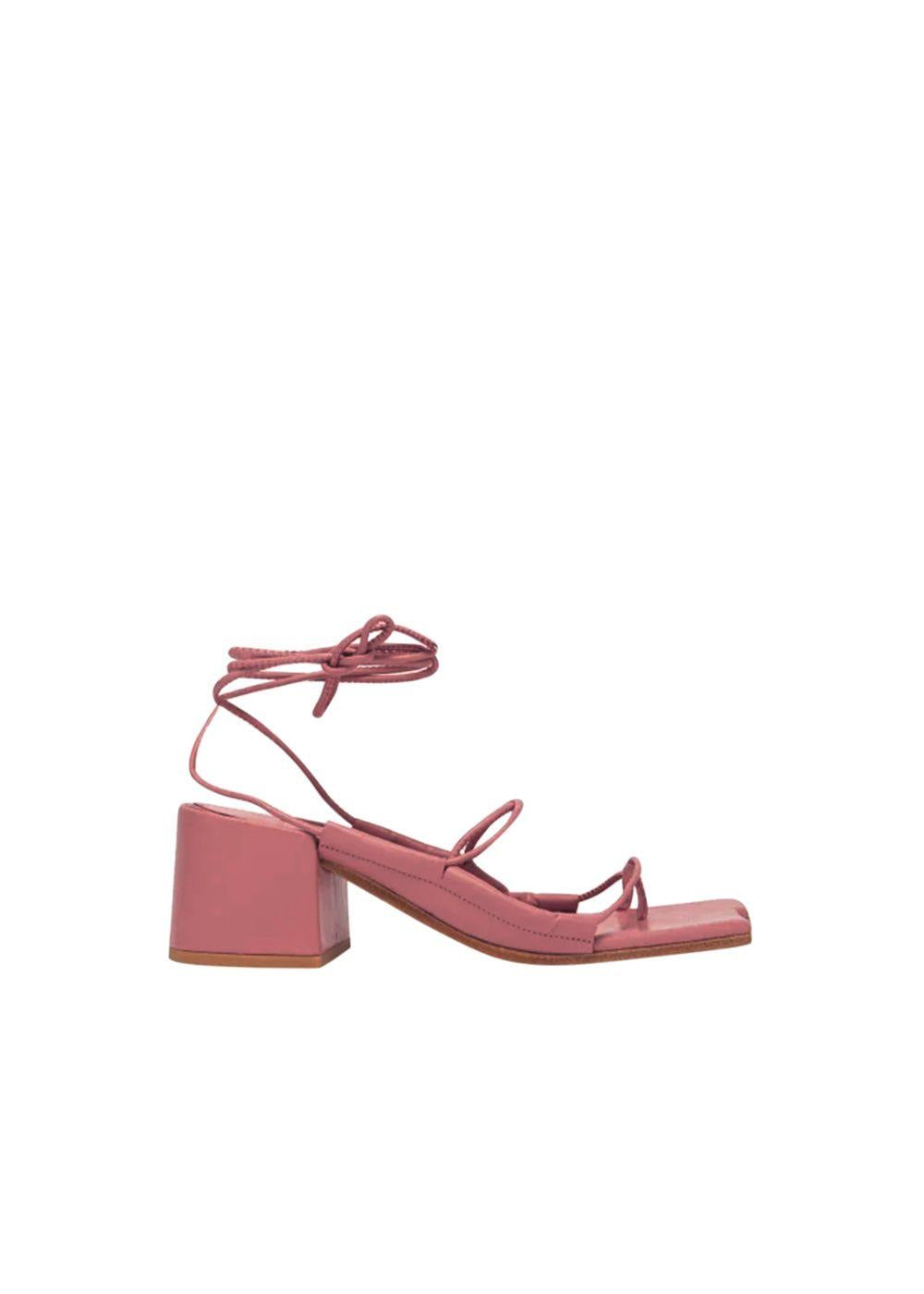 Pink Strappy 60 Leather Sandals