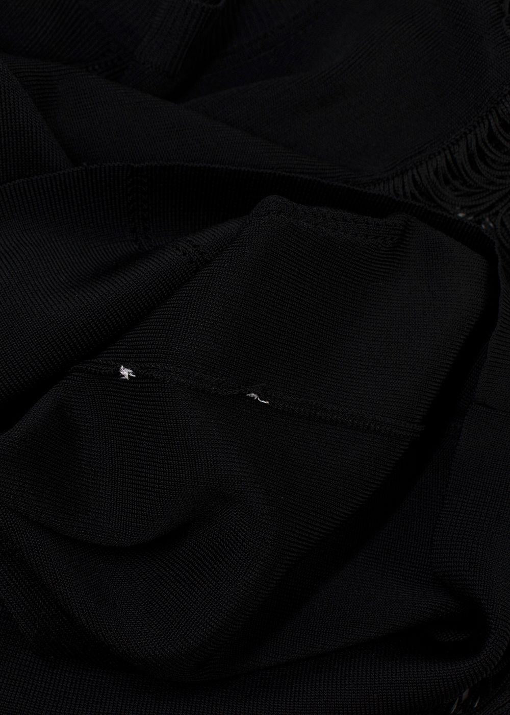 Christopher Kane Black Tassel Sleeved Top