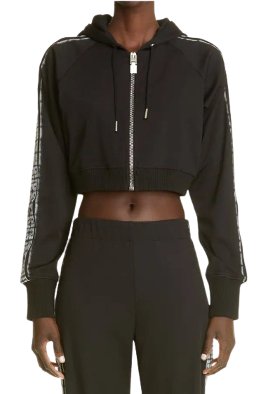 Givenchy Black Cropped Sweatshirt