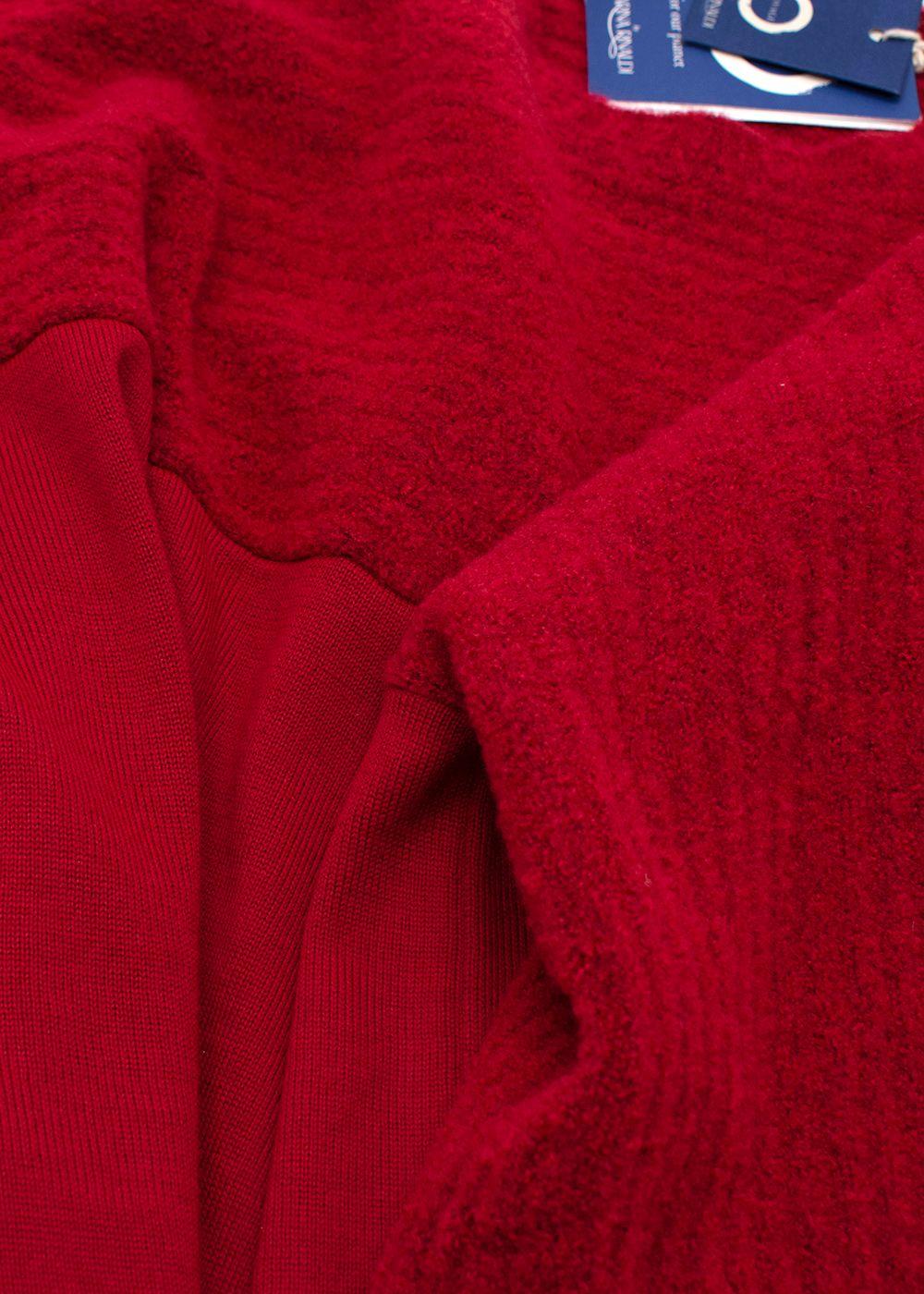 Marina Rinaldi Red Maglia Tricot Sweater