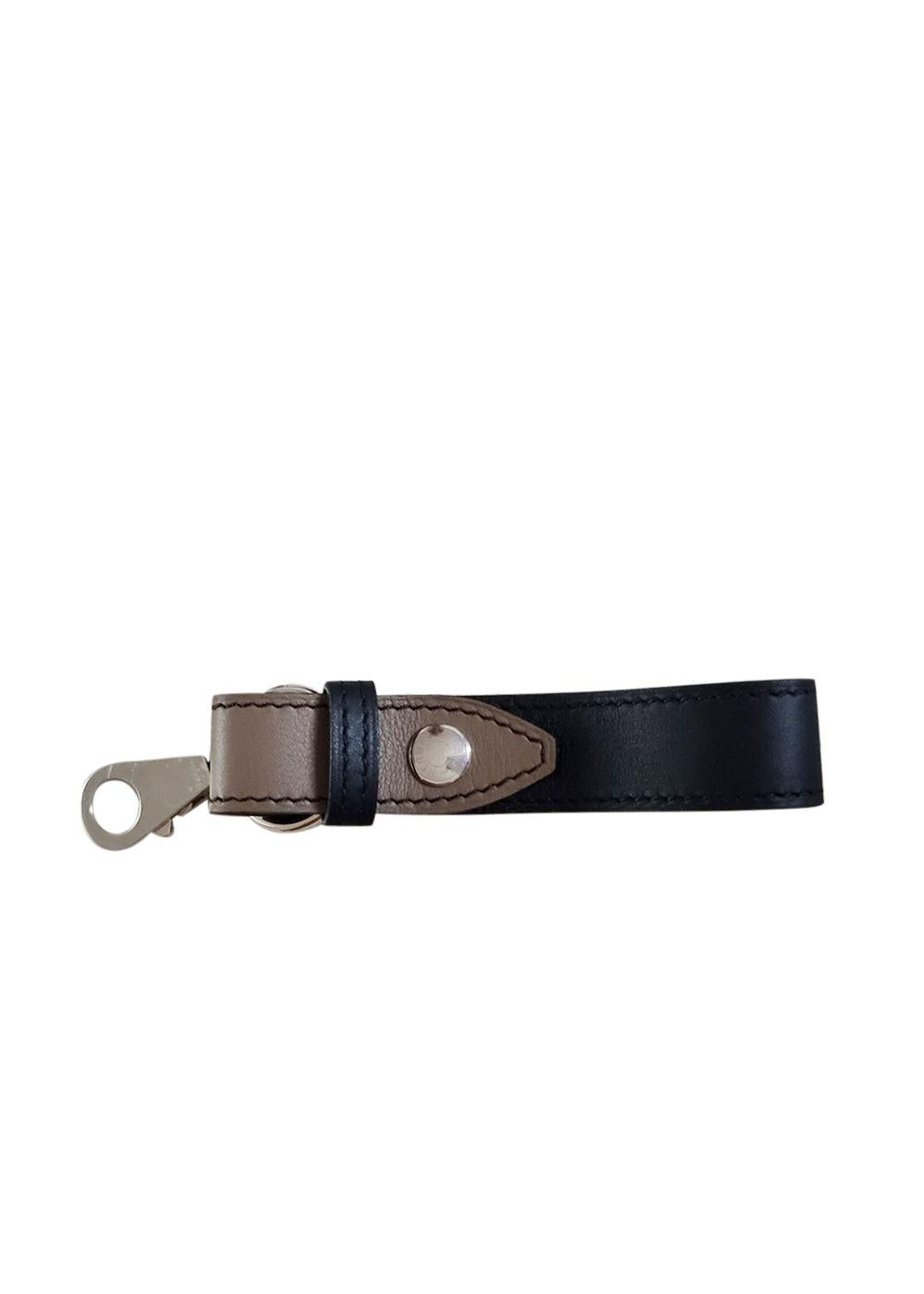 Hermes Black and Brown Fidele Glove Clip