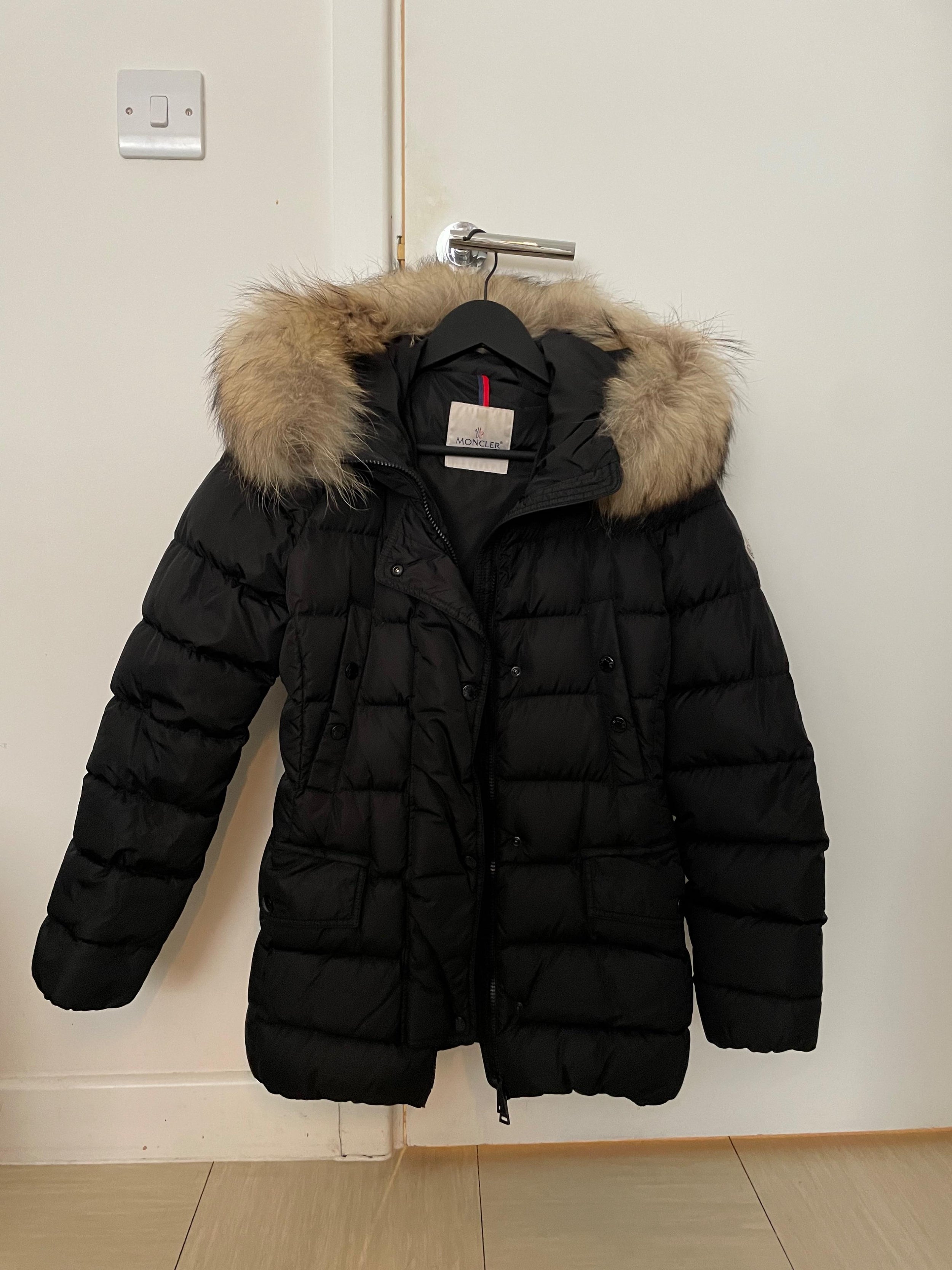 Moncler Black Down Puffer Coat