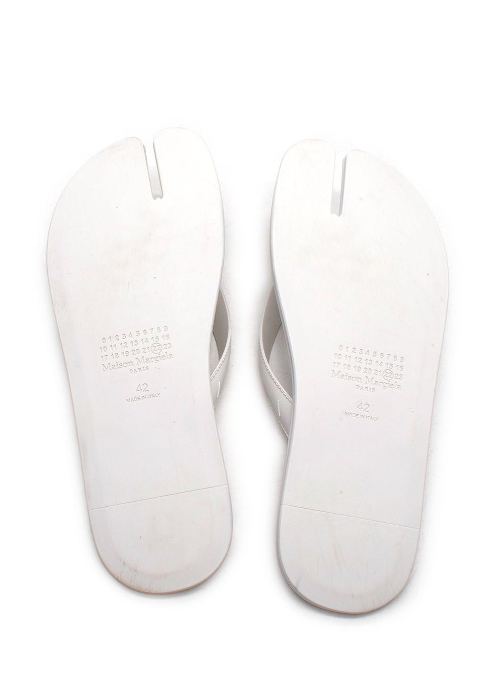 Maison Martin Margiela White Tabi Flip Flops