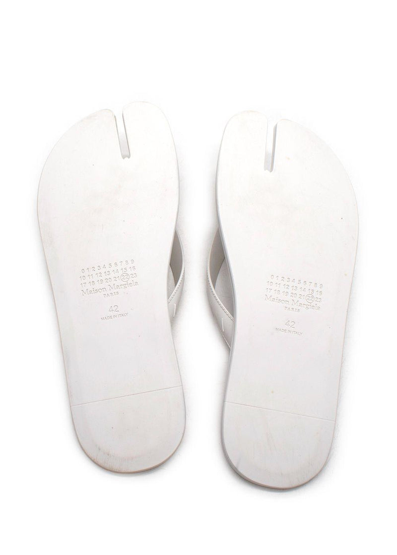 Maison Martin Margiela White Tabi Flip Flops