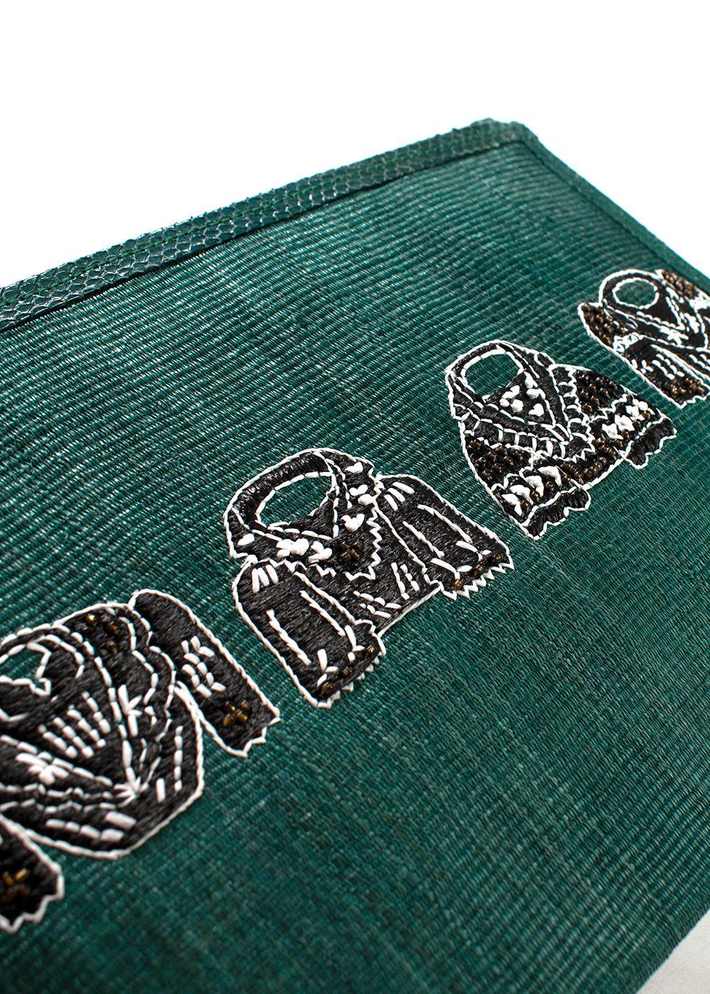 Ilha Green Letizia Aquamarine Pouch