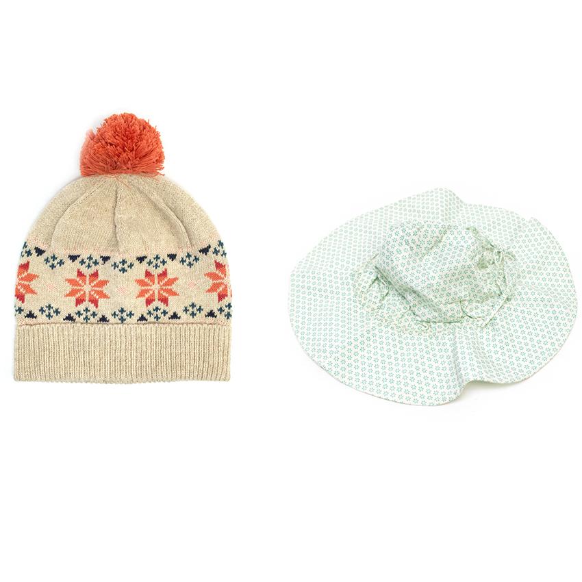 Marie Chantal one beinie and one sun hat