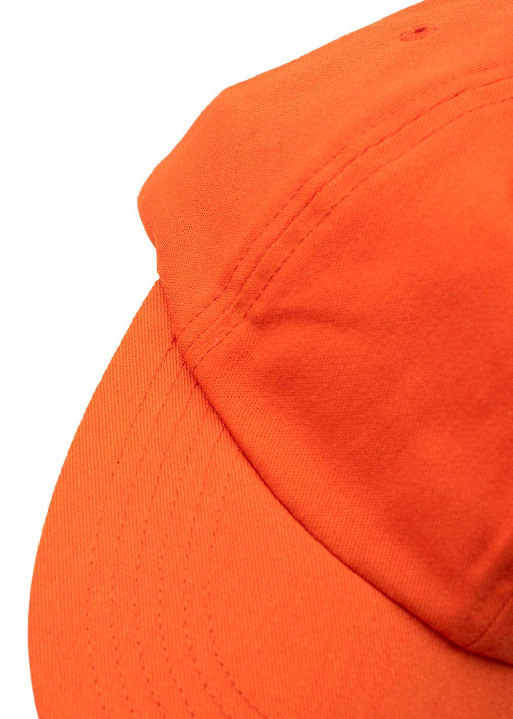Orange Cotton Logo Baseball Cap