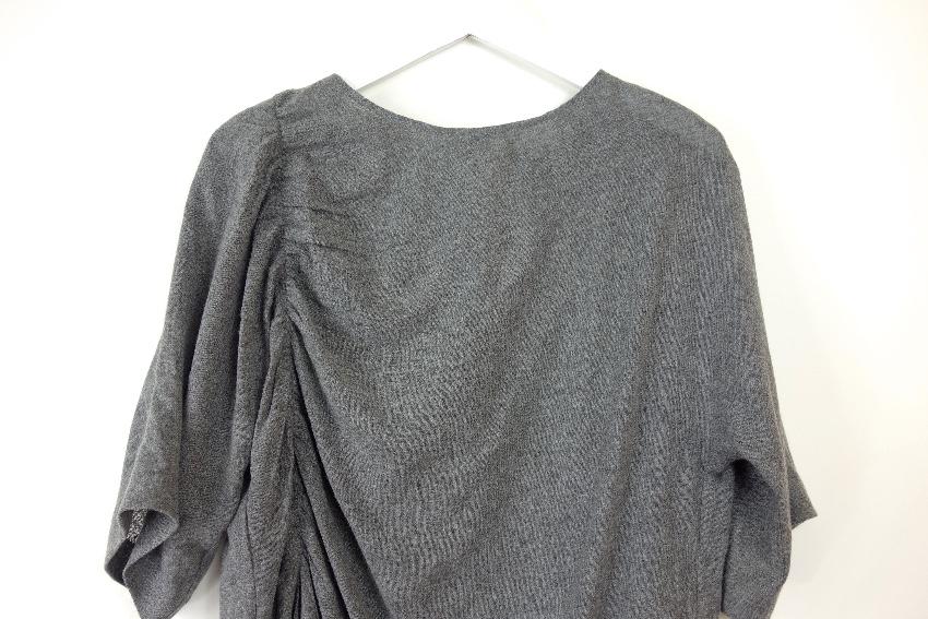 Bimba Y Lola Grey Ruched Oversize Top